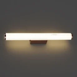 QAZQA Badezimmerlampen|Led-Wandleuchten*Retro-Wandleuchte Bronze 60,4 cm inkl. LED IP44 - Coco