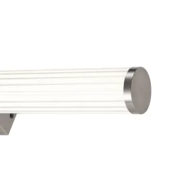 QAZQA Badezimmerlampen|Led-Wandleuchten*Retro-Wandleuchte Gunmetal 60,4 cm inkl. LED IP44 - Coco