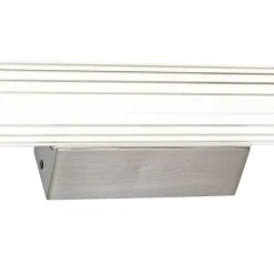 QAZQA Badezimmerlampen|Led-Wandleuchten*Retro-Wandleuchte Gunmetal 60,4 cm inkl. LED IP44 - Coco