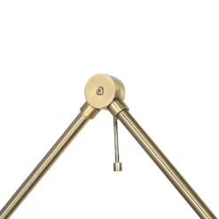 QAZQA Schlafzimmerlampen|Küchenlampen*Retro-Wandleuchte schwarz mit Bronze - Milou