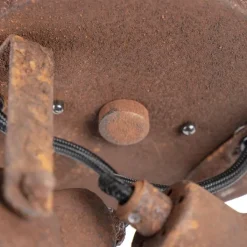 QAZQA Deckenstrahler|Aufbaustrahler*Robuster Spot rost 2-flammig - Sorra