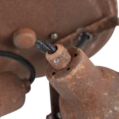 QAZQA Deckenstrahler|Aufbaustrahler*Robuster Spot rost 2-flammig - Sorra