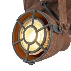 QAZQA Deckenstrahler|Aufbaustrahler*Robuster Spot rost 2-flammig - Sorra