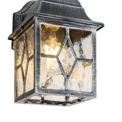 QAZQA Gartenbeleuchtung|Außenwandleuchten*Romantische Außenwandlaterne in Antiksilber – London