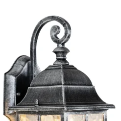 QAZQA Gartenbeleuchtung|Außenwandleuchten*Romantische Außenwandlaterne in Antiksilber – London