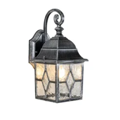 QAZQA Gartenbeleuchtung|Außenwandleuchten*Romantische Außenwandlaterne in Antiksilber – London