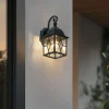 QAZQA Gartenbeleuchtung|Außenwandleuchten*Romantische Außenwandlaterne dunkelgrün - London