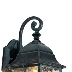 QAZQA Gartenbeleuchtung|Außenwandleuchten*Romantische Außenwandlaterne dunkelgrün - London