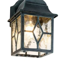 QAZQA Gartenbeleuchtung|Außenwandleuchten*Romantische Außenwandlaterne dunkelgrün - London