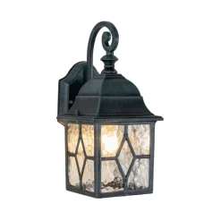 QAZQA Gartenbeleuchtung|Außenwandleuchten*Romantische Außenwandlaterne dunkelgrün - London