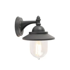 QAZQA Gartenbeleuchtung|Außenwandleuchten*Romantische Außenwandleuchte dunkelgrau - Oxford