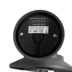 QAZQA Gartenbeleuchtung|Außenwandleuchten*Romantische Außenwandleuchte dunkelgrau - Oxford