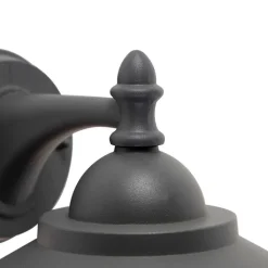 QAZQA Gartenbeleuchtung|Außenwandleuchten*Romantische Außenwandleuchte dunkelgrau - Oxford