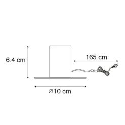 QAZQA Küchenlampen|Tischlampen*Romantische Tischlampe Kupfer - Facil