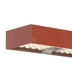 QAZQA Gartenbeleuchtung|Led-Außenleuchten*Rote Außenwandleuchte mit Abblendlicht und Sonnensensor - Kayo