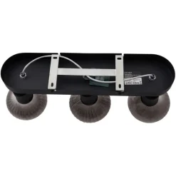 QAZQA Deckenstrahler|Aufbaustrahler*Runde Deckenleuchte schwarz mit Rauchglas 3-flammig - Teddy