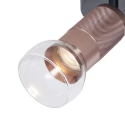 QAZQA Deckenstrahler|Aufbaustrahler*Runder Deckenstrahler Dunkelbronze Rund 3-flammig Verstellbar - Veerle