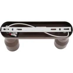 QAZQA Deckenstrahler|Aufbaustrahler*Runder Deckenstrahler Dunkelbronze GU10 50mm 2-flammig - Stanley