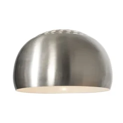 QAZQA Bogenlampen|Stehlampen*Runder Lampenschirm aus Stahl für XXL-Bogenlampe
