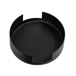 QAZQA Küchenlampen|Esszimmerlampen*Rundes Stromschienensystem Deckenplatte schwarz 1-phasig - Iconic