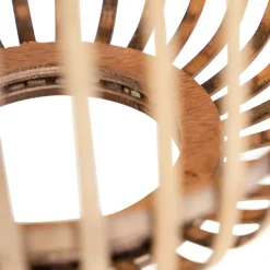 QAZQA Schlafzimmerlampen|Küchenlampen*Rural Hängelampe Rattan 3-Licht - Manila