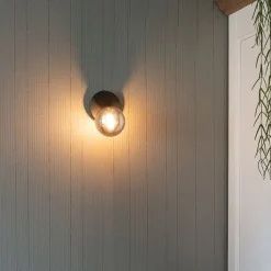 QAZQA Deckenstrahler|Aufbaustrahler*Rural spot schwarz verstellbar mit Rauchglas - Athen