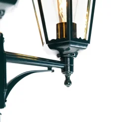 QAZQA Gartenbeleuchtung|Laternen Außen*Rustikale Außenlaterne dunkelgrün 3-Licht IP44 - New Orleans