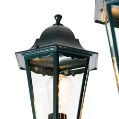 QAZQA Gartenbeleuchtung|Laternen Außen*Rustikale Außenlaterne dunkelgrün 3-Licht IP44 - New Orleans