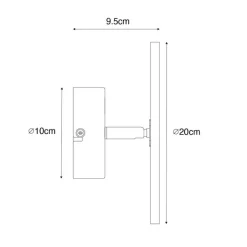 QAZQA Schlafzimmerlampen|Küchenlampen*Rustikale Wandleuchte Holz Rund Neigbar - Pulley