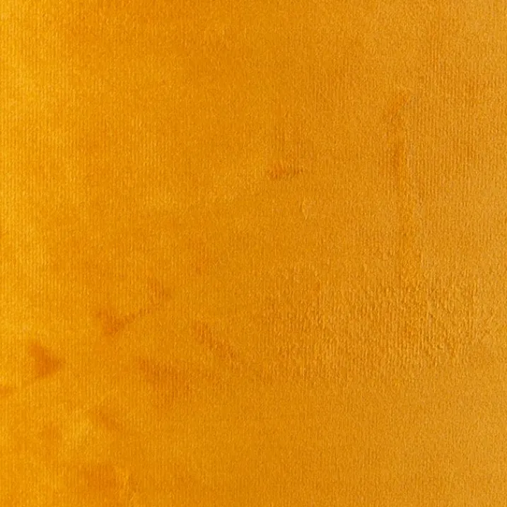 QAZQA Lampenschirme*Samt Lampenschirm Gelb 50/50/25 mit goldener Innenseite