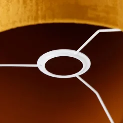 QAZQA Lampenschirme*Samt Lampenschirm Gold Zylinder 25/25/25