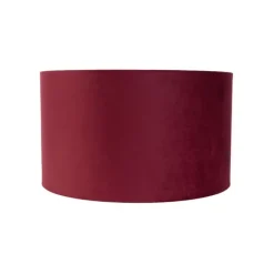 QAZQA Lampenschirme*Samt Lampenschirm Rot 35/35/20 mit goldener Innenseite
