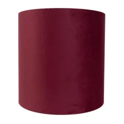 QAZQA Lampenschirme*Samt Lampenschirm Rot 40/40/40 mit goldener Innenseite