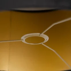 QAZQA Lampenschirme*Samt Lampenschirm schwarz 35/35/20 mit goldener Innenseite