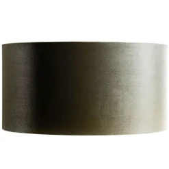 QAZQA Lampenschirme*Samtlampenschirm grün mit goldener Innenseite 50/50/25