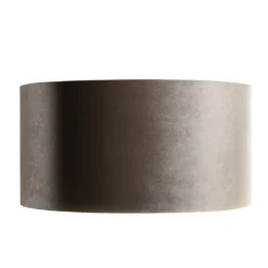 QAZQA Lampenschirme*Samtlampenschirm Taupe 50/50/25
