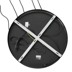 QAZQA Smarte Pendelleuchten|Pendelleuchten*Schicke Hängelampe Schwarz mit Gold mit Rauchglas inkl. 5 WiFi A60 - Zuzanna