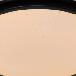 QAZQA Küchenlampen|Led-Deckenleuchten*Schicke moderne Deckenleuchte schwarz 38 cm inkl. LED und RGB - Jochie