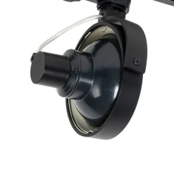 QAZQA Schlafzimmerlampen|Küchenlampen*Schienenspot Schwarz für 3-Phasen Schiene GU10 111mm - 3-Phasen Master Honey