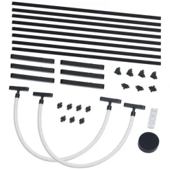 QAZQA Led-Strahler|Deckenstrahler*Schienensystem mit 6 Deckenleuchten und 2 Pendelleuchten Schwarz 1-phasig - Magnetic Marra Tautau