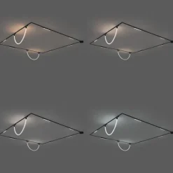 QAZQA Led-Strahler|Deckenstrahler*Schienensystem mit 6 Deckenleuchten und 2 Pendelleuchten Schwarz 1-phasig - Magnetic Marra Tautau