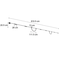 QAZQA Led-Strahler|Deckenstrahler*Schienensystem mit 6 Deckenleuchten und 2 Pendelleuchten Schwarz 1-phasig - Magnetic Marra Tautau