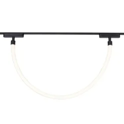 QAZQA Led-Strahler|Deckenstrahler*Schienensystem mit 6 Deckenleuchten und 2 Pendelleuchten Schwarz 1-phasig - Magnetic Marra Tautau