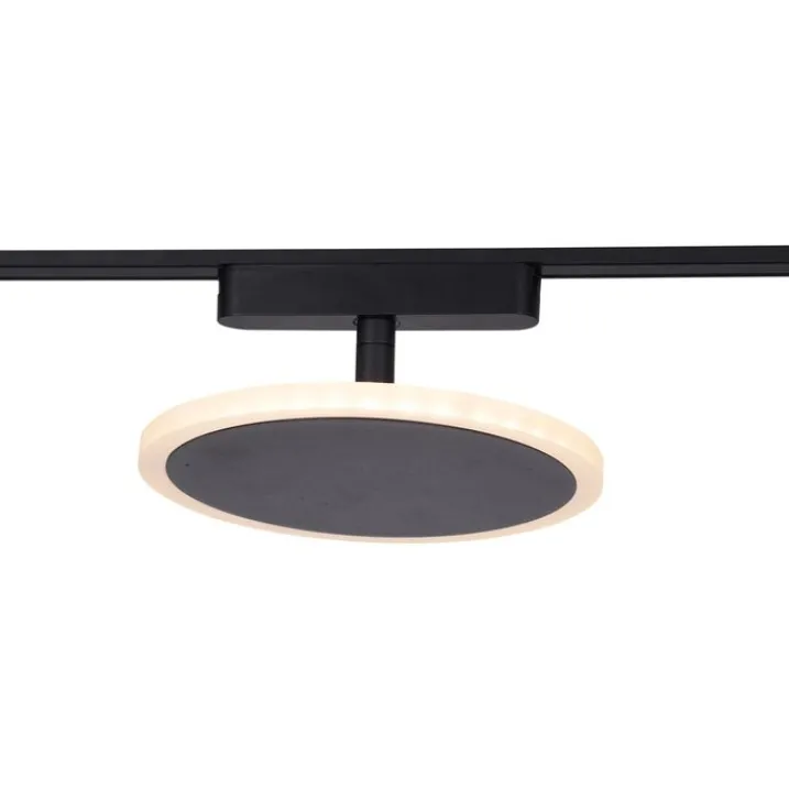 QAZQA Led-Strahler|Deckenstrahler*Schienensystem mit 10 Leuchten Schwarz 1-phasig - Magnetic Eggy Puk