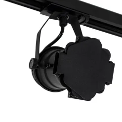 QAZQA Deckenstrahler|Aufbaustrahler*Schienensystem mit 3 Spots schwarz - Film