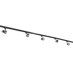 QAZQA Schlafzimmerlampen|Küchenlampen*Schienensystem mit 5 Spots 1-phasig schwarz - Sulux