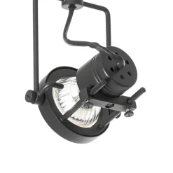 QAZQA Schlafzimmerlampen|Küchenlampen*Schienensystem mit 5 Spots 1-phasig schwarz - Sulux