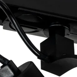 QAZQA Schlafzimmerlampen|Küchenlampen*Schienensystem mit 5 Spots schwarz 1-phasig - Go