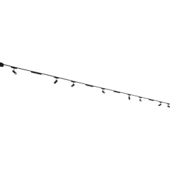 QAZQA Led-Strahler|Deckenstrahler*Schienensystem mit 8 Strahlern und 4 Deckenleuchten schwarz 1-phasig - Magnetic Gert Puntua