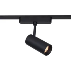 QAZQA Led-Strahler|Deckenstrahler*Schienensystem mit 8 Strahlern und 4 Deckenleuchten schwarz 1-phasig - Magnetic Gert Puntua